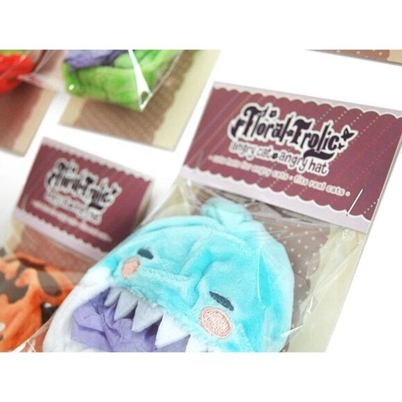 Angry Cat Plush - Fuzzy Black Void - with Red Panda Hat that Fits Real Cats! - Picture 11 of 13